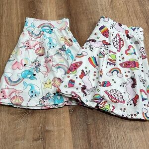 SET of 2 Skort Skirt Shorts Girls The Children’s Place Size 16